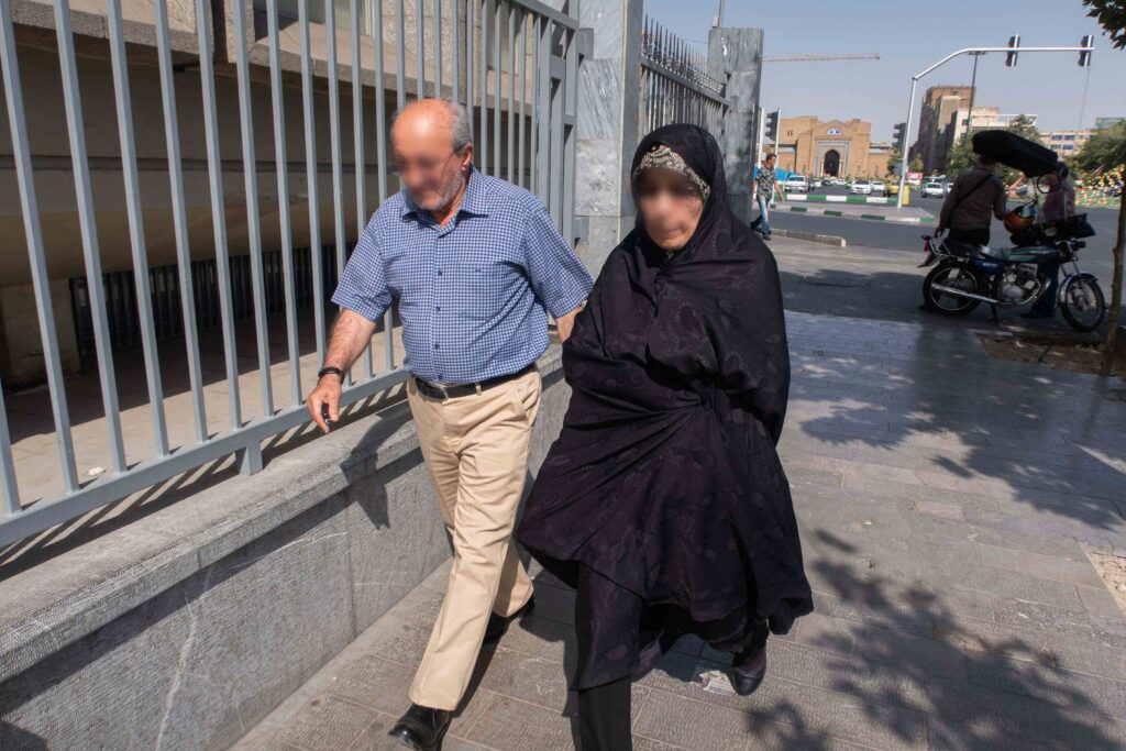 Two young women on Valiasr Street, Tajrish Square, Tehran, 2019— from the Women in Public Space project